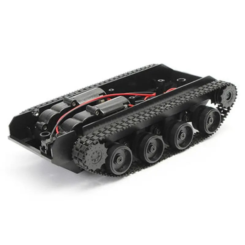 Rc Tank Smart Robot Tank Car Chassis Kit Rubber Track Crawler For Arduino 130 Motor Diy Robot Toys For Children 1