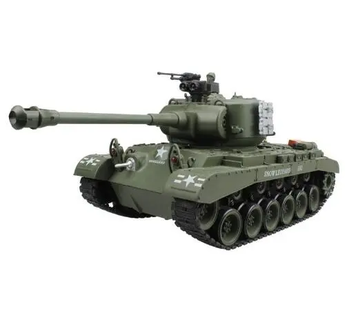 Rc Tank Us M26 15 Channel 1/20 Pershing Snow Leopard Main Battle Tank Model With Shoot Bullet Hobby Toys 1