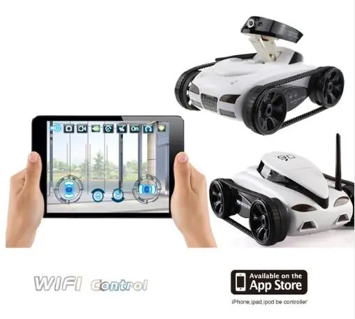 Rc Tank Wifi Crawler Radio Control Car Real-Time Camera Cars For Iphone Ipad Ipod App With 0.3Mp Camera Electronic Model Toys 1