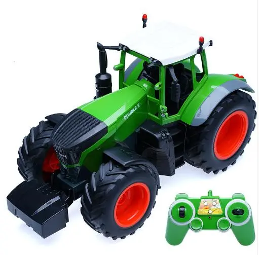 Rc Truck Farmer Car Tractor 2.4G Remote Control Trailer Dump/Rake 1:16 High Simulation Scale Construction Vehicle Children Toy 3