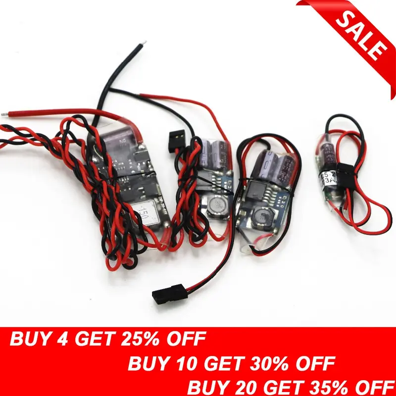 Rc Ubec 3A /5A /7A /15A Lowest Rf Noise Bec Full Shielding Antijamming Switching Regulator 1