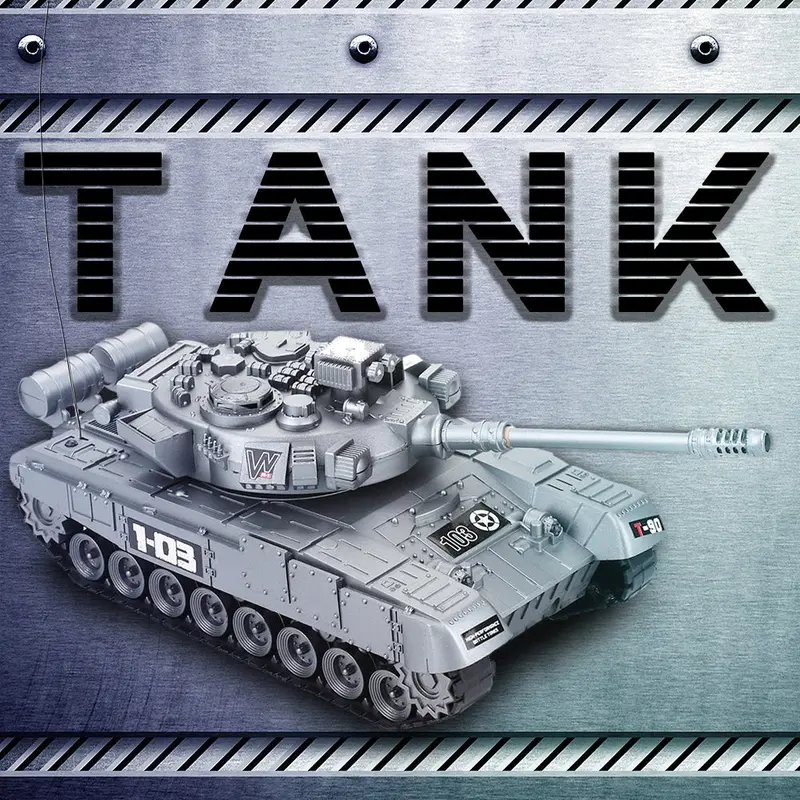 Rc War Tank Radio Tank Charger Battle Launch Cross-Country Tracked Remote Control Vehicle Hobby Boy Toys For Kids Children Gift 1