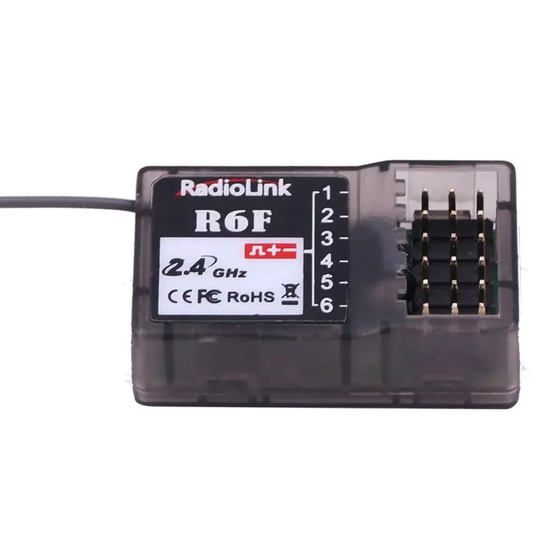 Rctown Radiolink R6f 2.4Ghz 6Ch 2018 Rc Receiver Accessory For Rc6gs Rc4gs Rc3s Rc4g T8fb Transmitter Hot Sale Rc Receiver 1