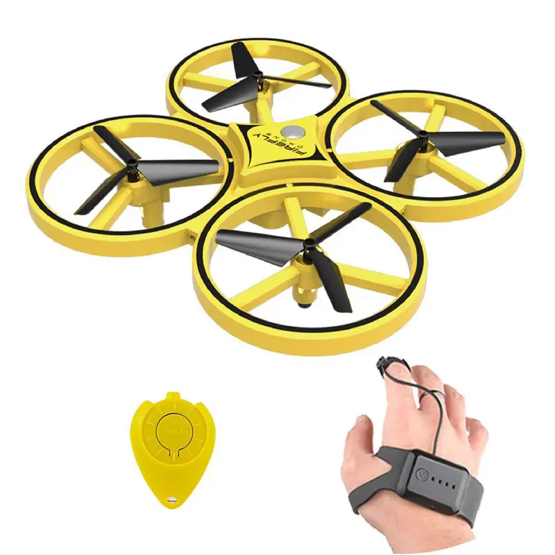 Rctown Rc Drone Mini Infrared Induction Hand Control Drone Altitude Hold 2 Controllers Quadcopter For Kids Toy Gift 1