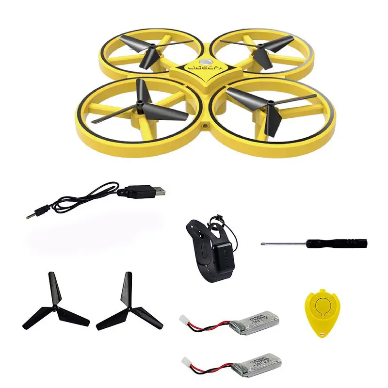 Rctown Rc Drone Mini Infrared Induction Hand Control Drone Altitude Hold 2 Controllers Quadcopter For Kids Toy Gift 2