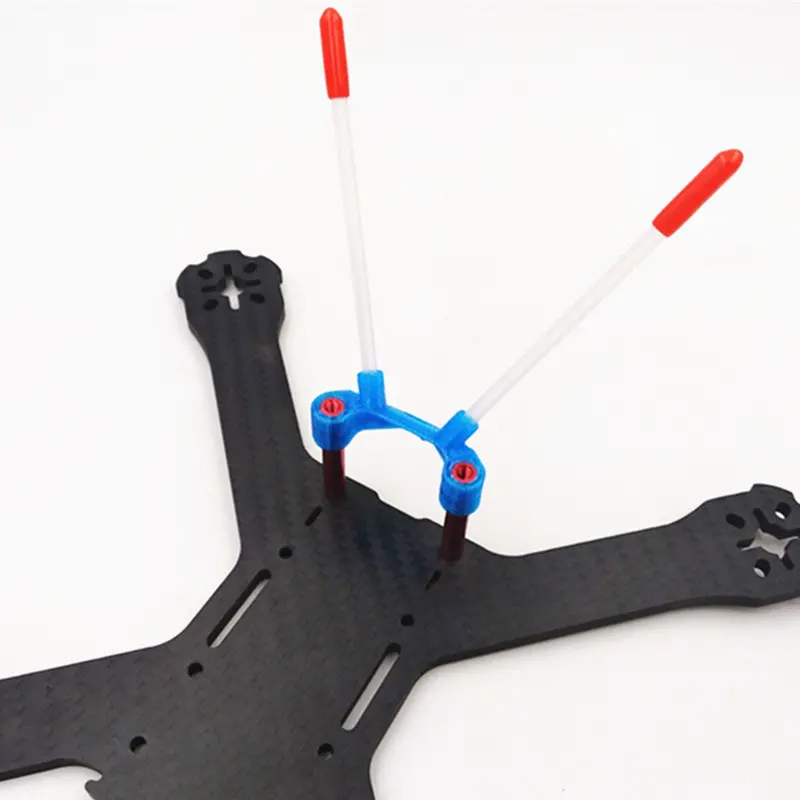 Realacc 15.5*39*16.5Mm Tpu Sma Mount/Rx Antenna Fixing Seat For 31Mm Spaced Frames Red/Blue 1