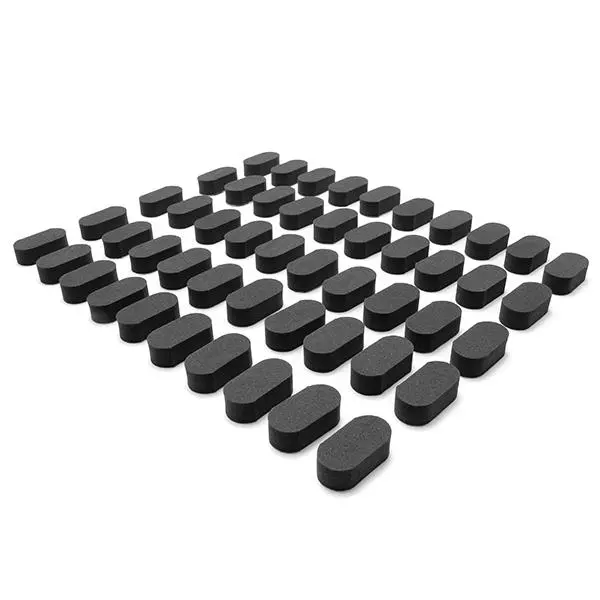 Realacc 50Pcs Landing Skid Gear Frame Anti-Vibration M3 Sponge For Zmr250 Qav250 210 Rc Drone Fpv Racing (Black) 1