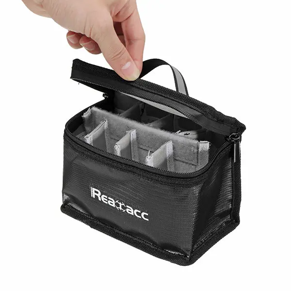 Realacc Fireproof Waterproof Lipo Battery Safety Bag(155X115x90mm) With Luminous Handle 1