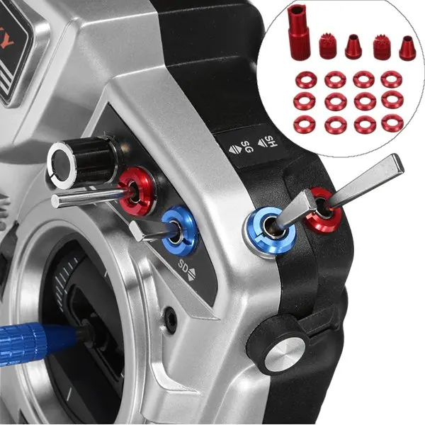 Realacc Remote Control Switch Nut Anti Skid Joystick Set 3Mm For Frsky X7 X9d Plus 1