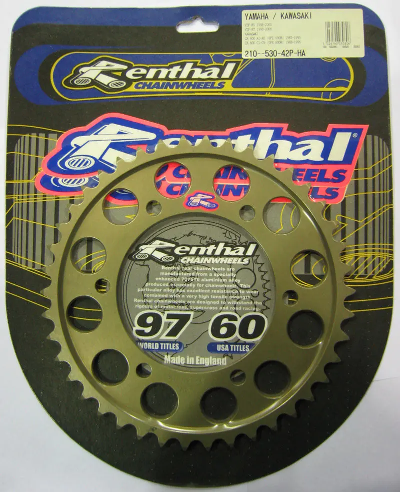 Rear Sprocket Renthal Alloy 210-530-42P-Ha 1