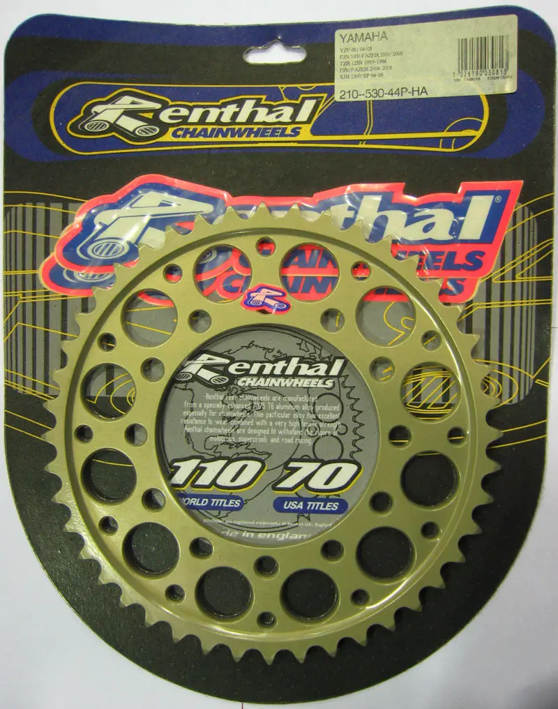 Rear Sprocket Renthal Alloy 210-530-44P-Ha 1