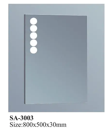 Rectangular Frameless Led Bathroom Mirror - 800 X 500 X 30Mm Sa-3003 1