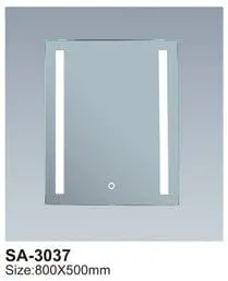 Rectangular Frameless Led Bathroom Mirror – 800 X 500Mm Sa-3037 1