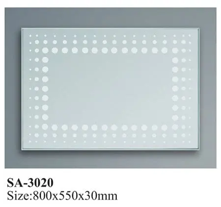 Rectangular Led Bathroom Mirror – 800X550x30 Mm – Sa-3020 1