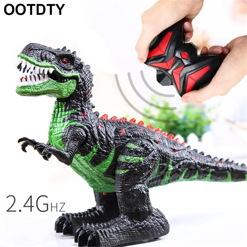Remote Control Dinosaur For Kids Electronic Rc Toys Educational Walking Tyrannosaurus Rex Dinosaur With Lights Sounds Rotation 1