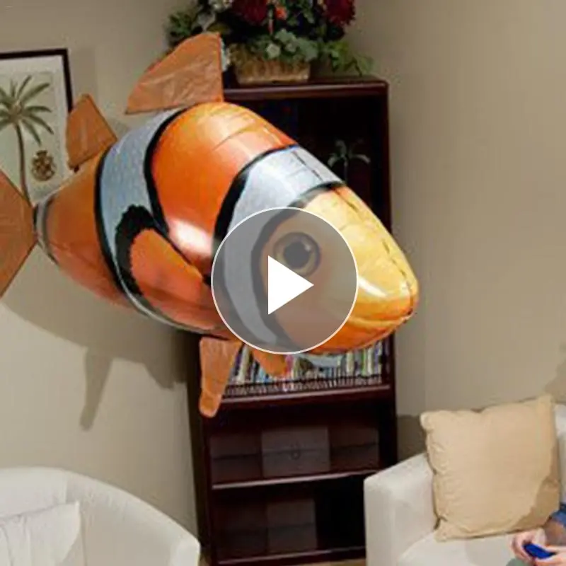 Remote Control Flying Air Balloons Shark Toys Air Swimming Fish Infrared Rc Nemo Fly Clown Fish Kids Hobbies Gifts Party Robots 1