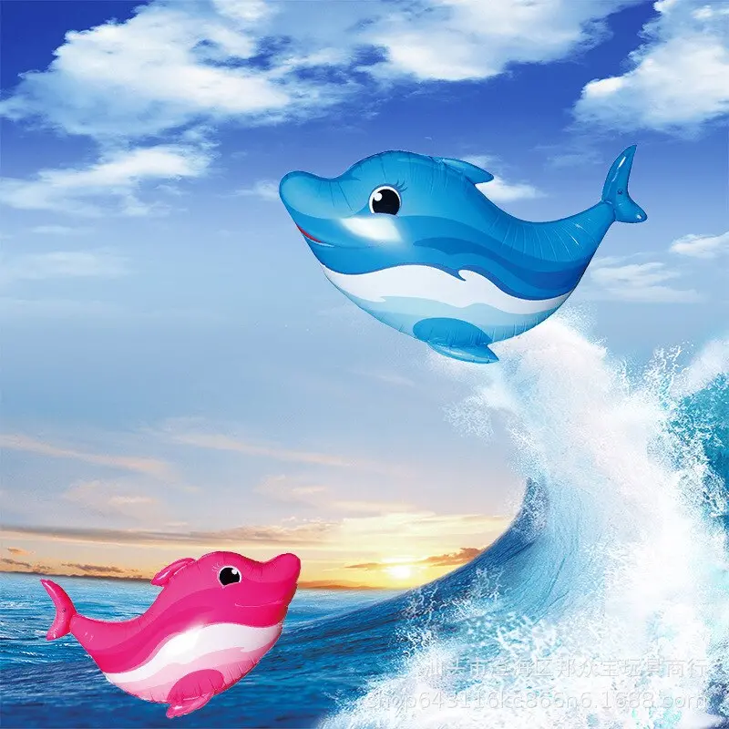 Remote Control Flying Dolphin Toy Blue Yellow Fish Balloons Inflatable Helium Rc Air Plane Drone Ufo Best Christmas Gift 2