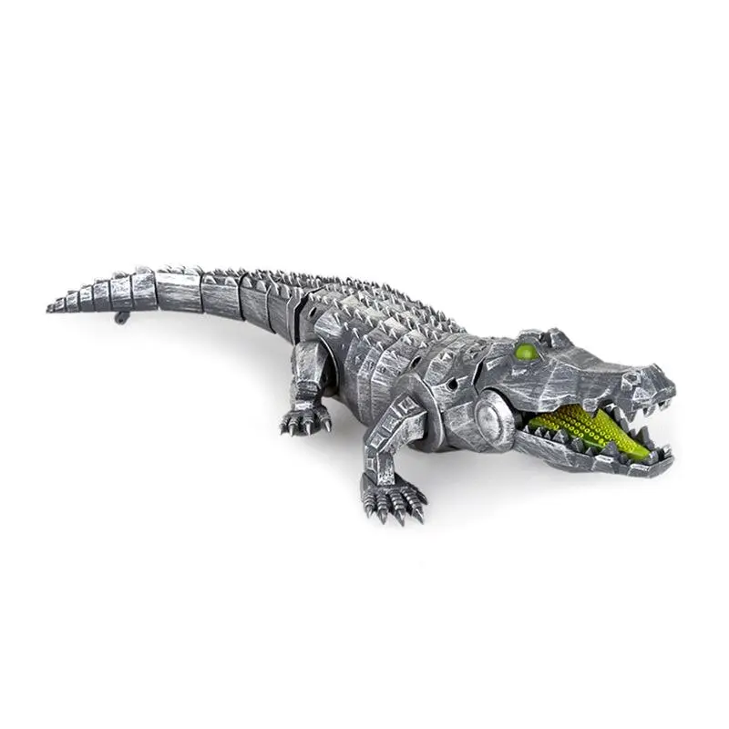 Remote Control Mechanical Crocodile Cool Led Lights On Eyes Sounds Electric Toy For Kids 1