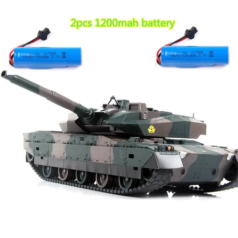 Remote Control Rc Battle Tank Simulation Recoil Military Tank 330 Degree Rotating Turret 45 Degree Slope Rc Tank 2 Color Choose 2