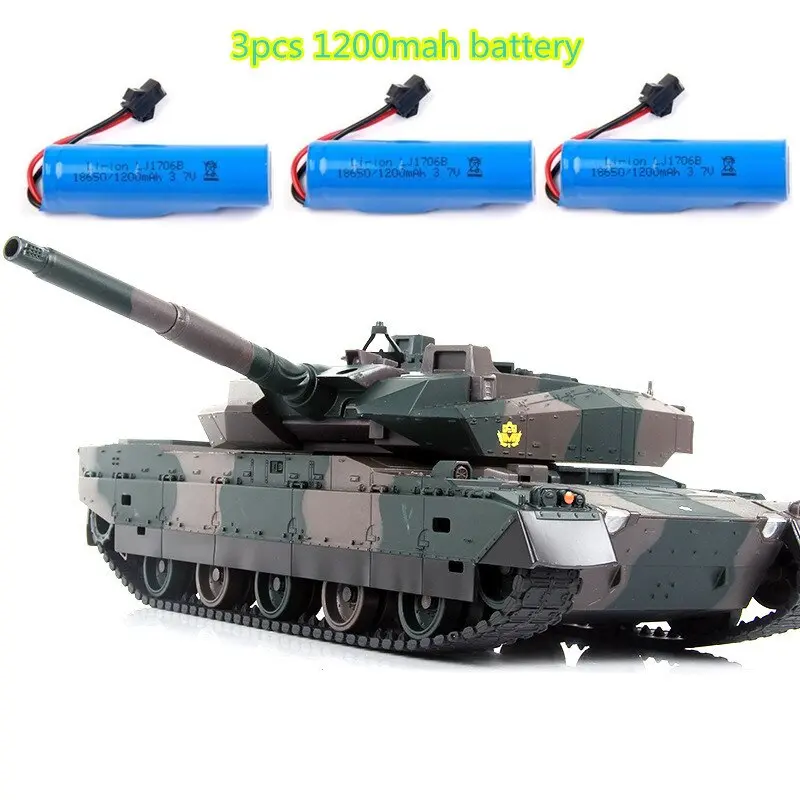 Remote Control Rc Battle Tank Simulation Recoil Military Tank 330 Degree Rotating Turret 45 Degree Slope Rc Tank 2 Color Choose 3