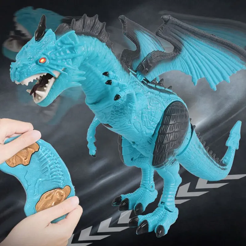 Remote Control Rc Dragon Walking Dinosaur Toy With Light Sound Kids Toy Gifts Fj88 1