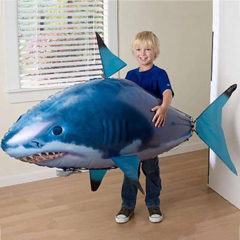 Remote Control Shark Toy Air Swimming Fish Infrared Remote Control Flying Balloon Children Flying Toy Shark Clownfish 1