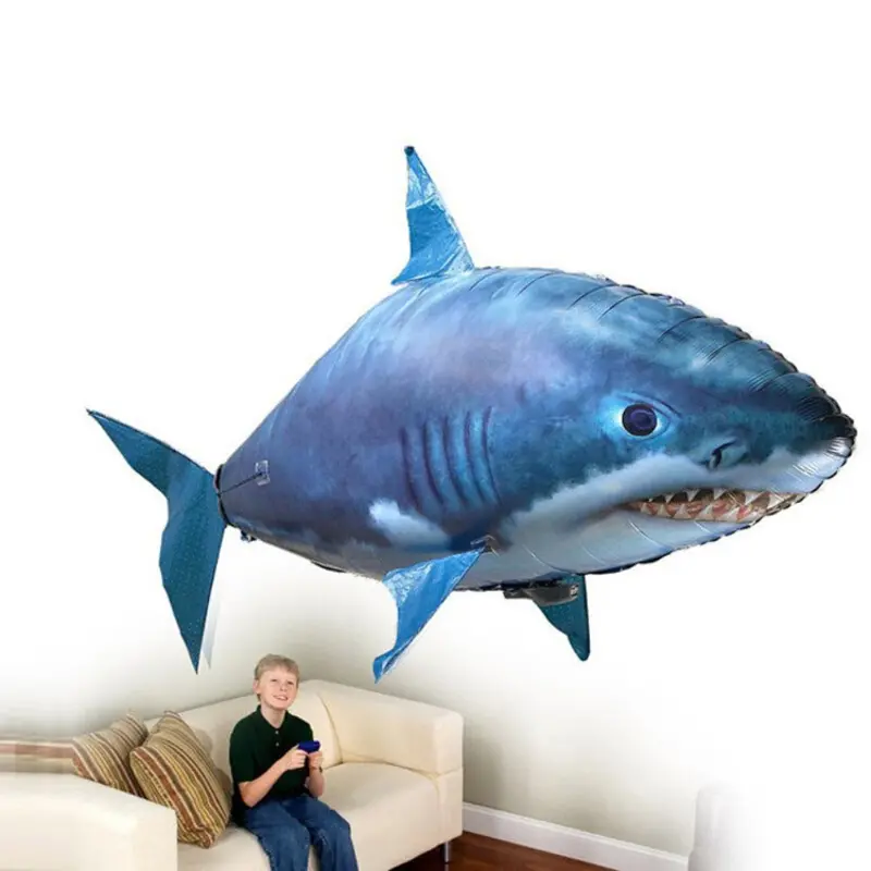 Remote Control Shark Toys Air Swimming Fish Infrared Rc Flying Air Balloons Clown Fish Kid Toys Gifts Party Decoration Drop Ship 1