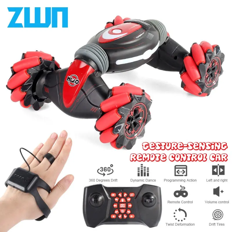 Remote Control Stunt Car Gesture Induction Twisting Off-Road Vehicle Light Music Drift Dancing Side Driving Rc Toy Gift For Kids 1