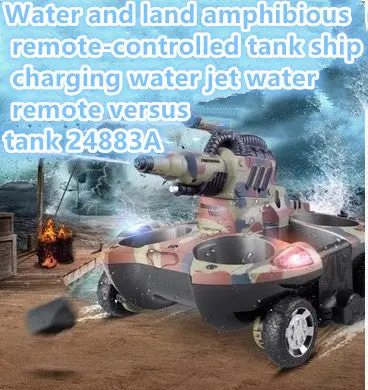Remote Control Tank 24883A Rc Raido Control Wireless 4Wd Pershing Battle Amphibious Tank 360 Degree Rotation Rc Toy Model Gifts 1