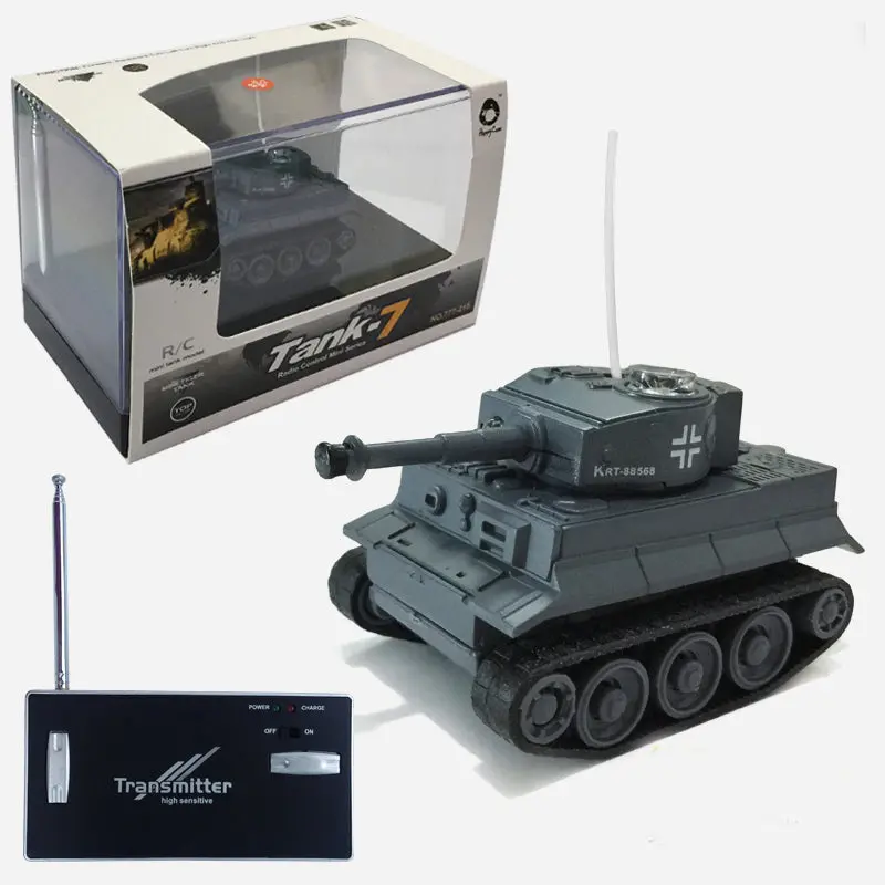 Remote Control Tank Wwii German Tiger Ussr T-34 Simulation Mini Tank Wireless Control Rc Car Children Electronic Toy Hot Selling 1