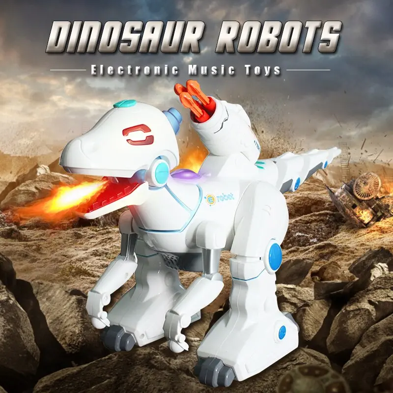 Remote Control Toys Interactive Robots Electric Interactive Dinosaurs Toys Walking Fire Dragon & Dinosaurs For Games Kids Toys 1