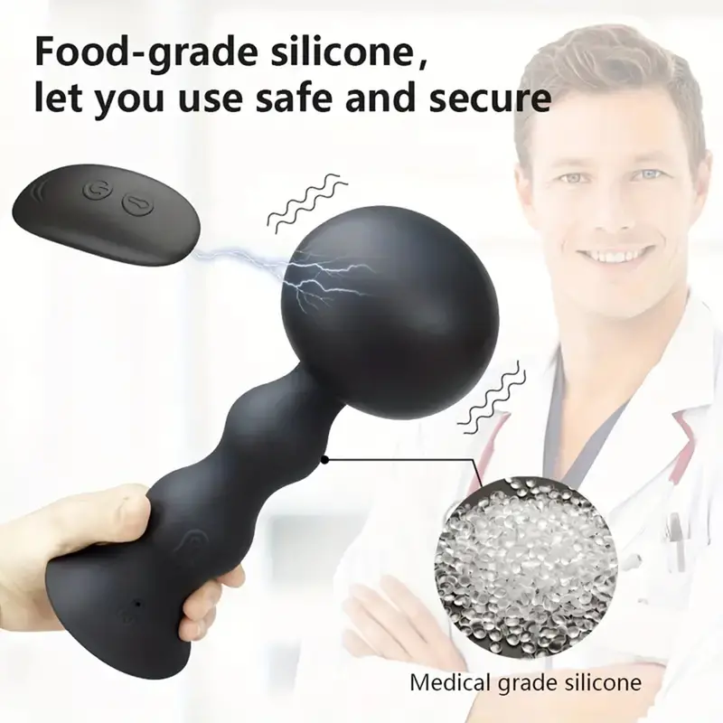 Remote Controlled Anal Vibrator Inflatable Butt Plug. 1