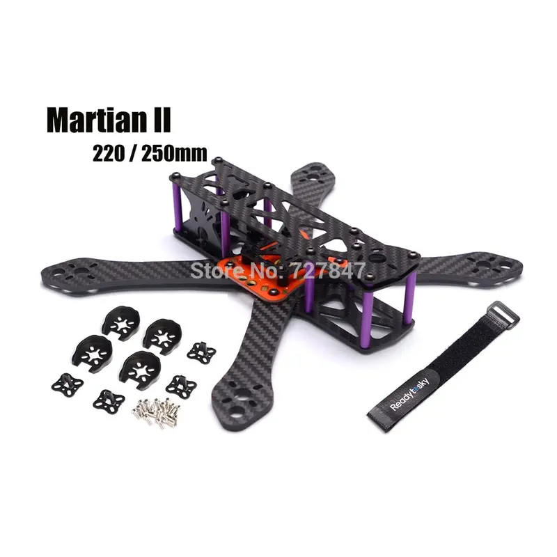 Reptile Martian Ii 2 220 220Mm / 250 250Mm / 295 295Mm / 335Mm 335 4Mm Arm Thickness Carbon Fiber Frame Kit W/Pdb For Fpv Racing 1