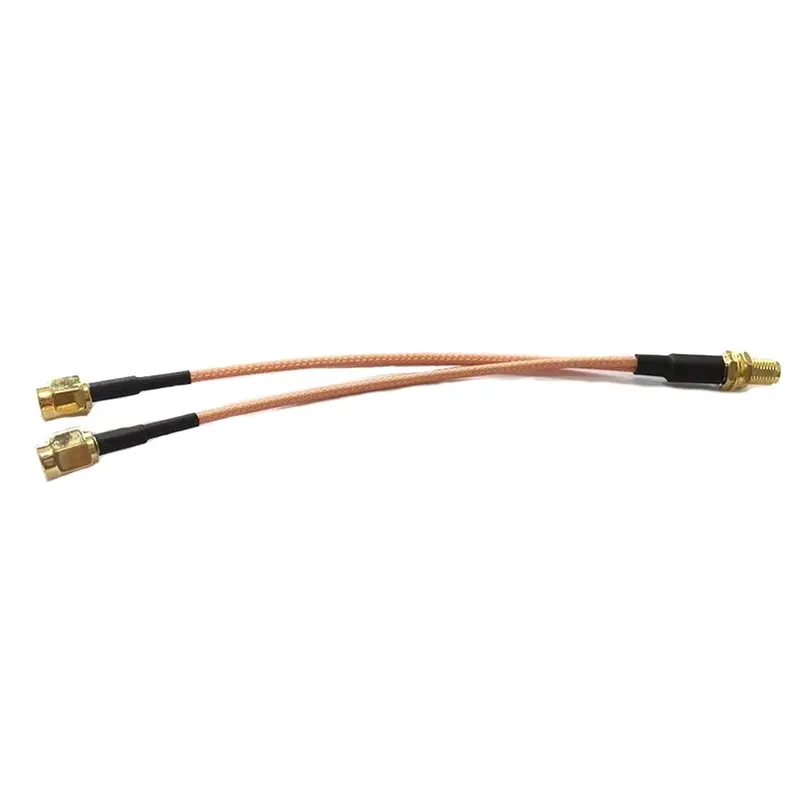 Rg316 Sma Female To 2X Sma Male Plug Adapter Cable Y Cable Pigtail 15Cm For Rc Models 1