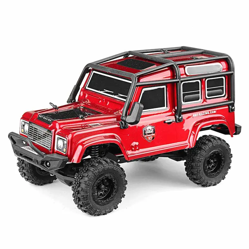 Rgt 136240 V2 1/24 2.4G Rc Car 4Wd 15Km/H Vehicle Rc Rock Crawler Off-Road Two Battery 1