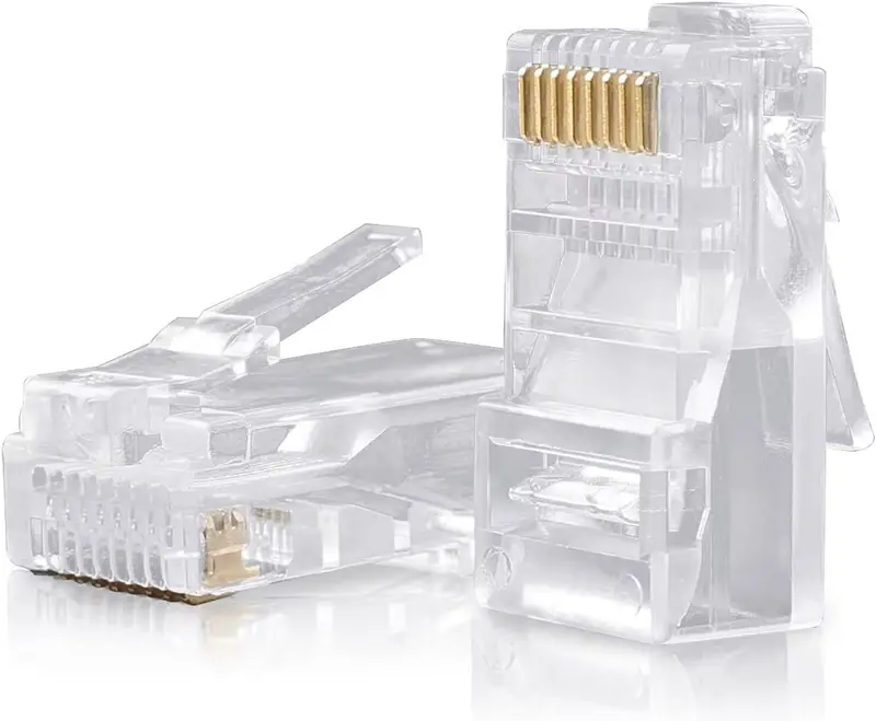 Rj45 Ethernet Connectors – Shd 8P8c Crystal Plugs For Cat5/5E/6 (1Pcs) 1