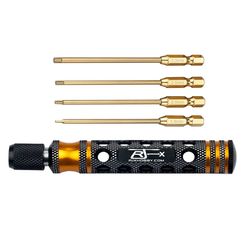 Rjx 4 In 1 1.5/ 2.0/ 2.5/ 3.0Mm Hex Screwdriver Repairing Tool For Rc Models 1