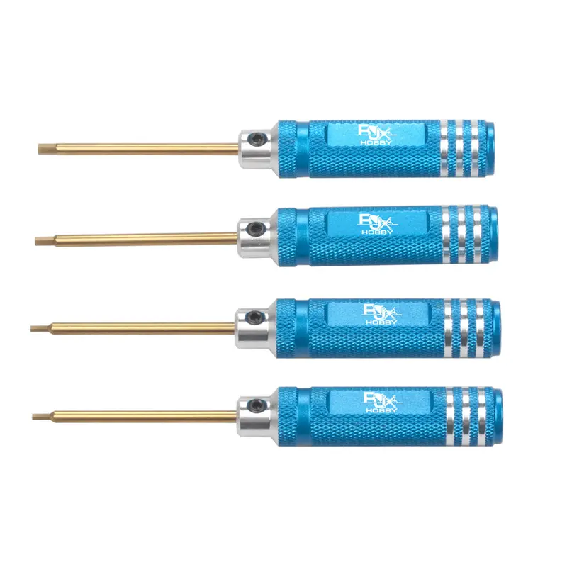 Rjxhobby Mini Hex Wrenches Screwdriver Tools 1.5Mm 1.65Mm 2.0Mm 2.5Mm For Rc Drone 4 Pcs 1