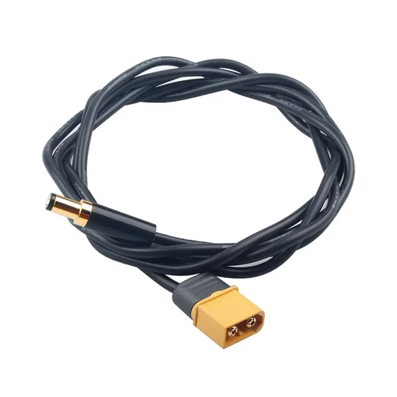 Rjxhobby Xt60 Male To Male Dc 5.5Mm X 2.5Mm Plug Power Cable Wire For Ts100 Electric Soldering Iron 1