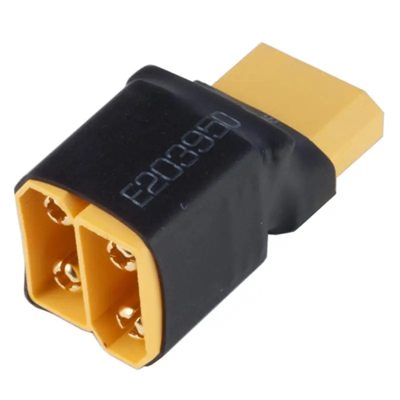 Rjxhobby Xt90 Parallel Series 1 Male To 2 Female Plug Connector Adapter For Battery Charger 1