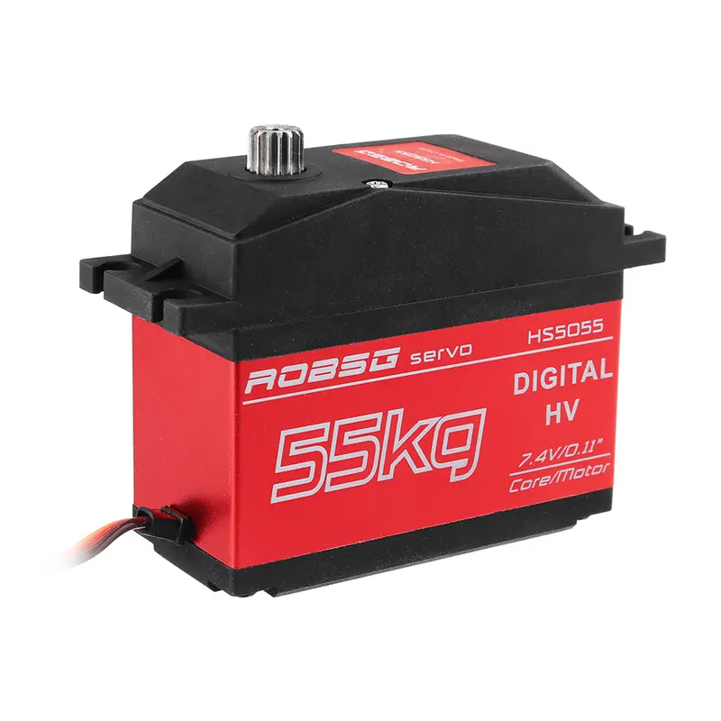 Robsg Hs5055 55Kg Coreless Digital Servo Metal Gear With Metal Servo Arm For Rc Car Boar Airplane 1