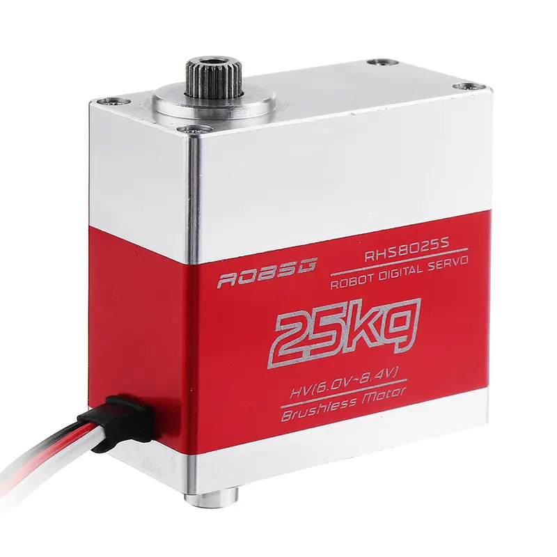 Robsg Rhs8025s 25Kg Brushless Metal Gear Dual Ball Bearing Digital Servo For 1/8 1/10 Rc Car 600-700 Rc Helicopter 1