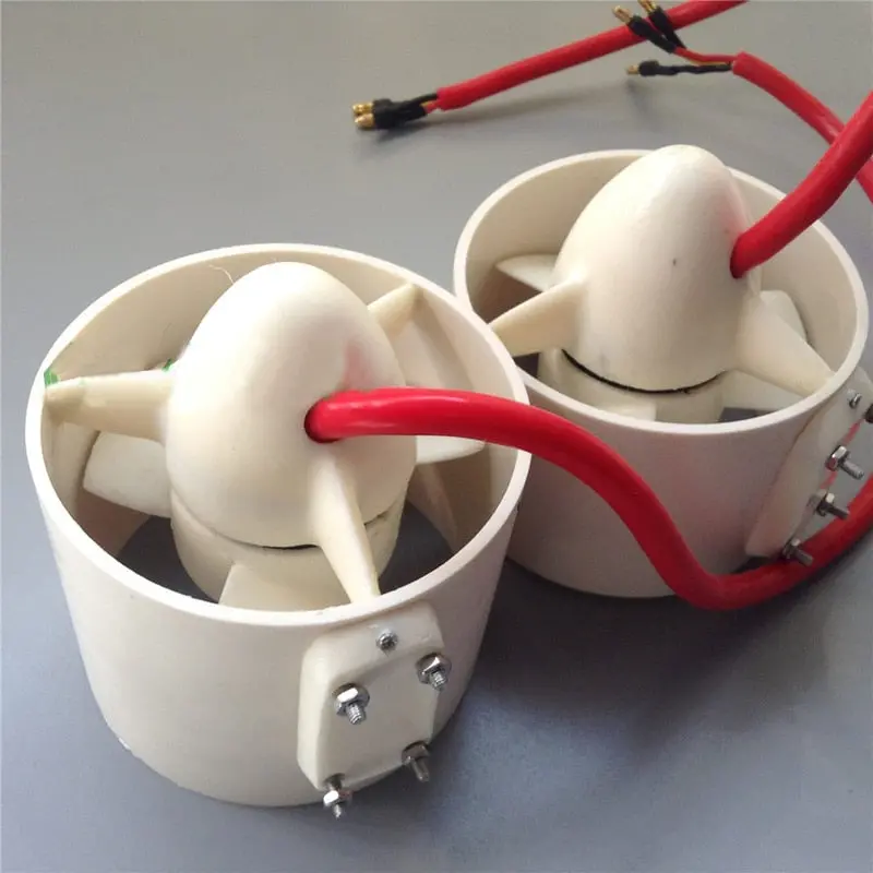 Rov 12V 80Mm Propeller Brushless Motor Underwater Thruster Drive Engine 3-5Kg Thrust 3S Lipo Part For Rc Bait Tug Boat Submarine 1