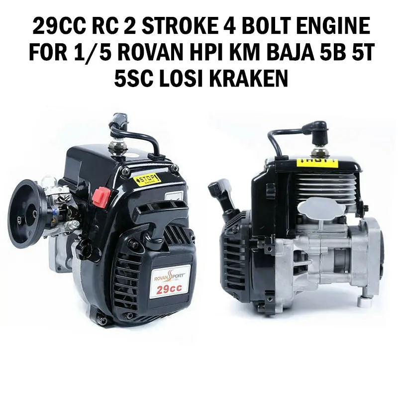 Rovan Rofan Baja 4 Bolt 29Cc Gas Engines For 1/5 Hpi Rovan Km 5B 5T 5Sc Losi 5T Dbxl Fg Buggy Redcat Rc Car Car Parts 1