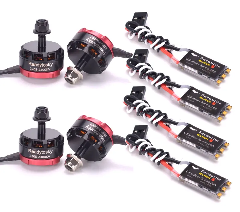 Rs2205 2205 2204 2300Kv Cw / Ccw Brushless Motor Fvt Littlebee Spring 20A Blheli_S For Fpv Martian Qav210 Chameleon 1