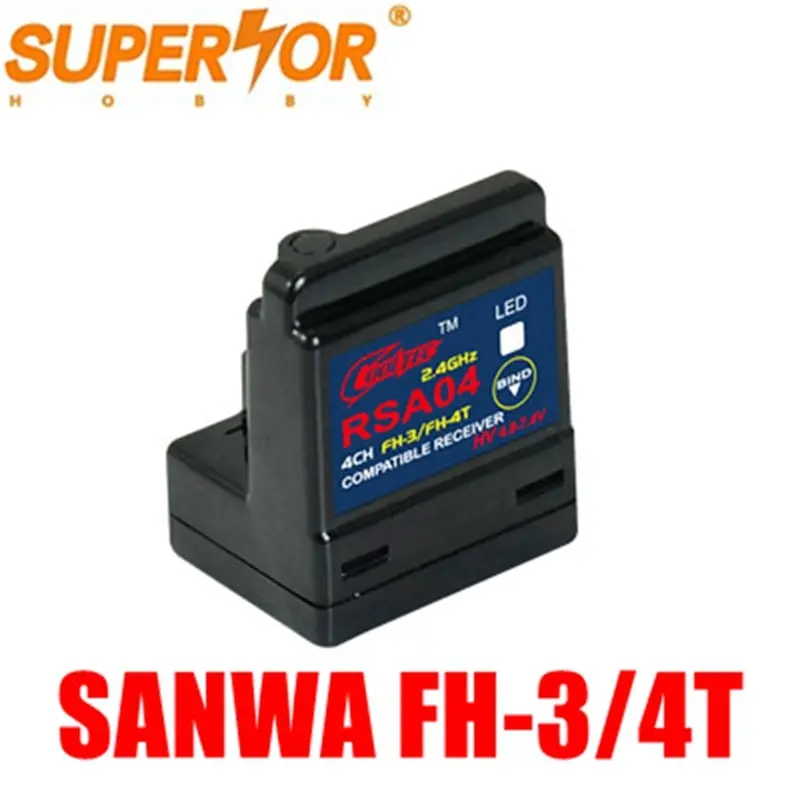 Rsa04 Arx-482R 4Ch Sanwa Surface Receiver Fh-3/Fh-4T Compatible M12 M11x Exzes X Mt-44 Mx-3X Gemini X Mt-S Mt-4S M12s Skyarea 1