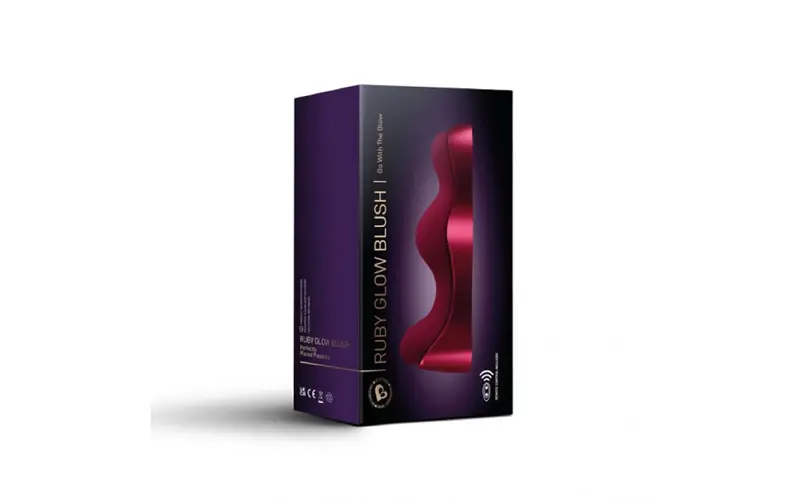 Ruby Glow Blush Ride On Vibrator W Remote. 1