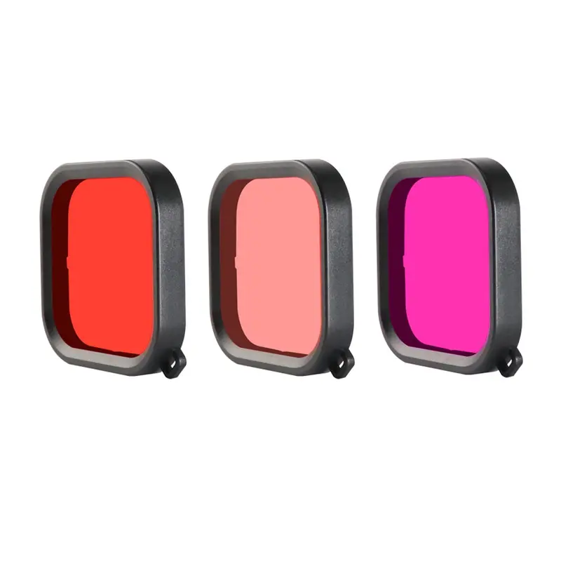 Ruigpro Diving Lens Filter Red / Pink / Purple For Gopro Hero 8 Fpv Action Camera 1