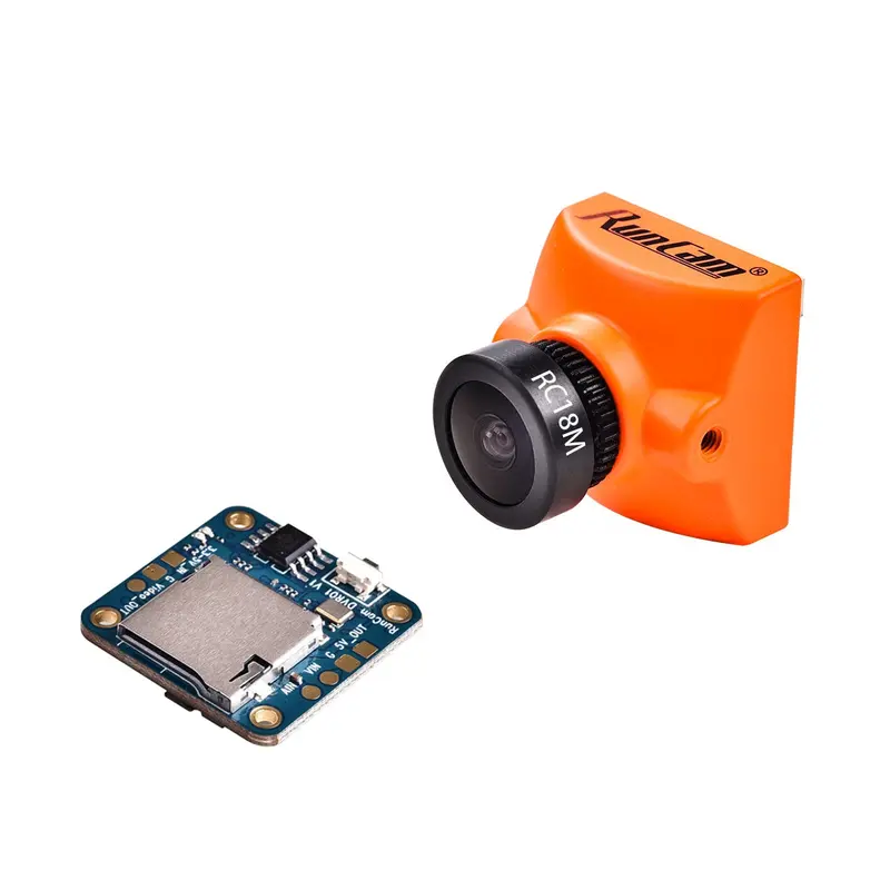 Runcam Racer 2 + Mini Dvr Remote Control Super Wdr Cmos 700Tvl 1.8Mm/2.1Mm Fpv Camera 6Ms Low Latancy Osd With Selector Switch 1