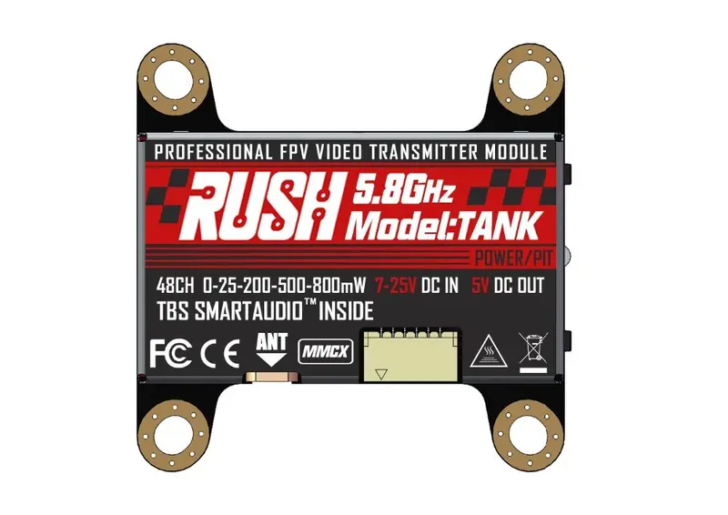 Rush Vtx Tank 5.8Ghz 48Ch Pit/25/200/500/800Mw Transmitter For Fpv Racing Drone 1